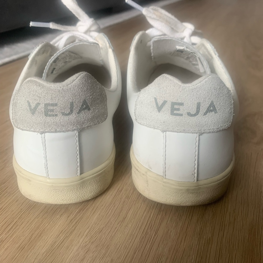 Veja White and Gray Sneakers